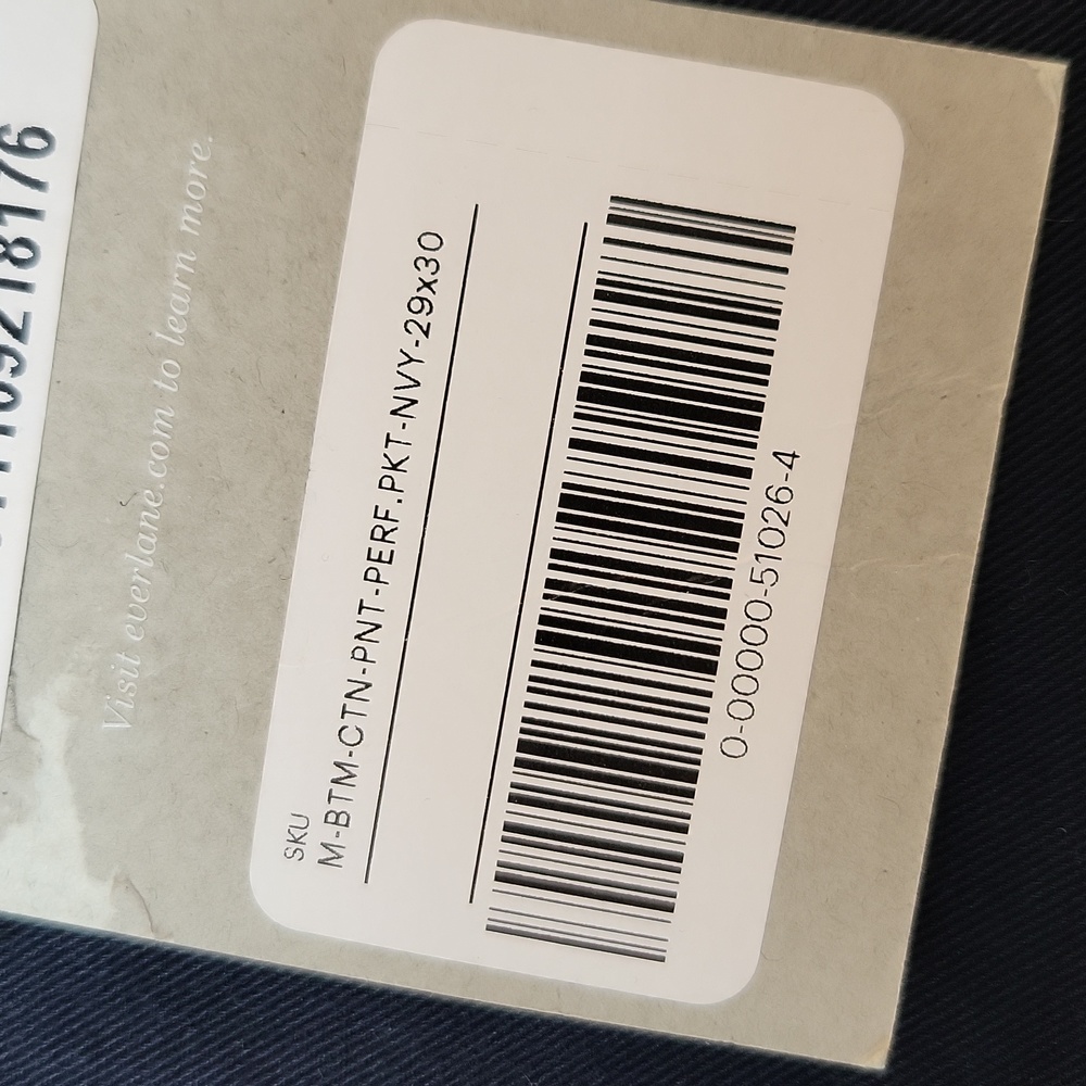 Everlane Mens Navy Performance Pocket Pant sz 29x30 - Picture 5 of 6